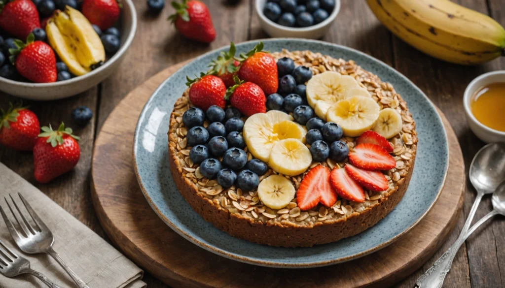 bowl cake flocon d'avoine healthy