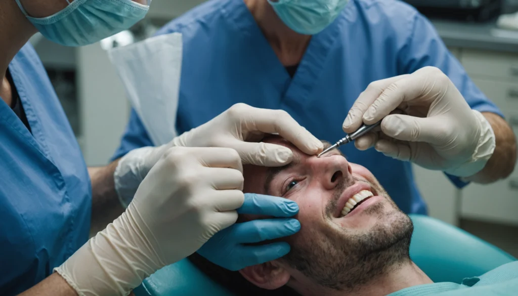implant dentaire vis qui tombé